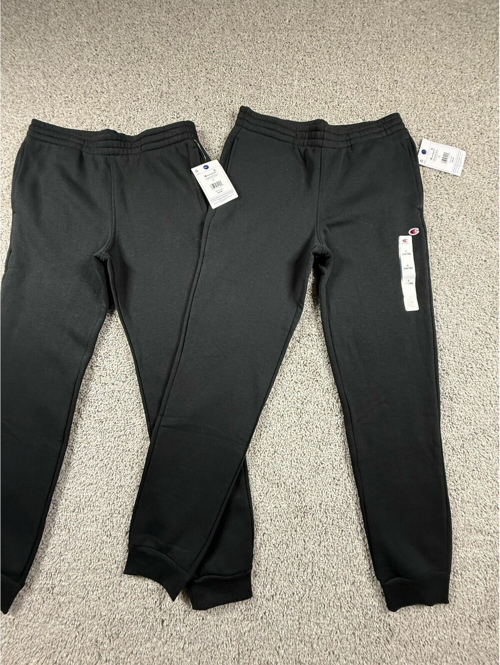 NWT Champion Boys Large 14/16 Sweatpants 2 Pack Black Premium Quality
